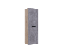 Нэнси New Пенал навесной Бетон светлый, Сонома