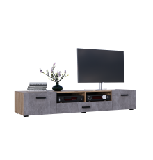 Нэнси New Тумба ТВ 2дв+1ящ Бетон светлый, Сонома