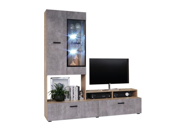 Нэнси New Центральная секция Бетон светлый, Сонома