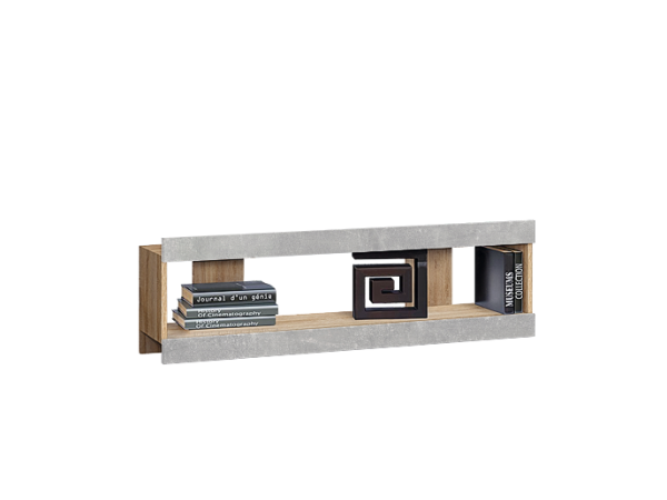 Нэнси New Полка Бетон светлый, Сонома