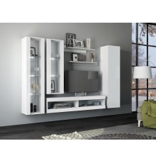 Гостиная Флорис Вариант №1 Белый Глянец, Белый