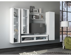 Гостиная Флорис Вариант №1 Белый Глянец, Белый