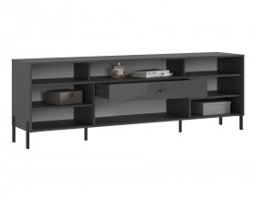 Оливия Тумба ТВ металл Графит Глянец, Графит