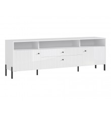 Оливия Тумба ТВ металл Белый Глянец, Белый