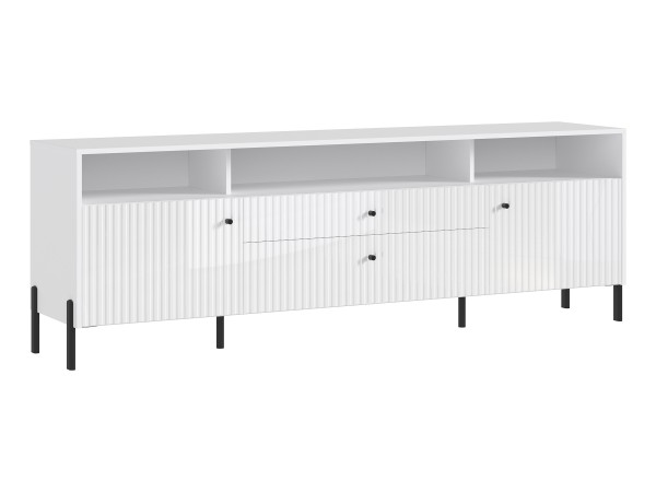 Оливия Тумба ТВ металл Белый Глянец, Белый