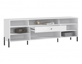 Оливия Тумба ТВ металл Белый Глянец, Белый