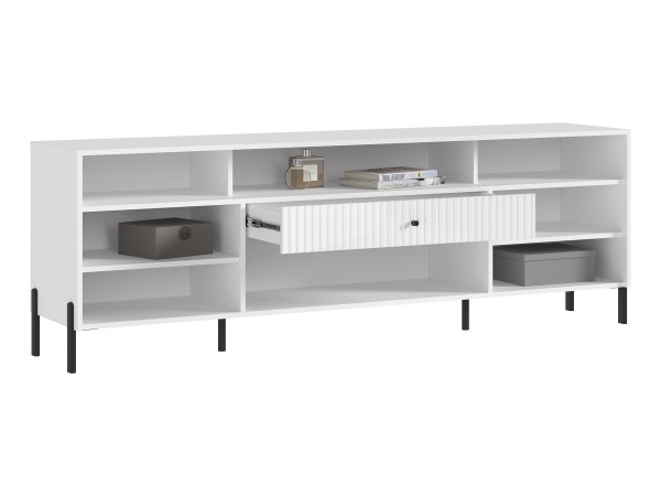 Оливия Тумба ТВ металл Белый Глянец, Белый