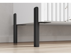 Оливия Тумба ТВ металл Мрамор Золото, Белый