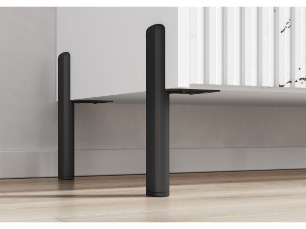 Оливия Тумба ТВ металл Мрамор Золото, Белый