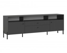 Оливия Тумба ТВ металл Графит Софт NEW, Графит