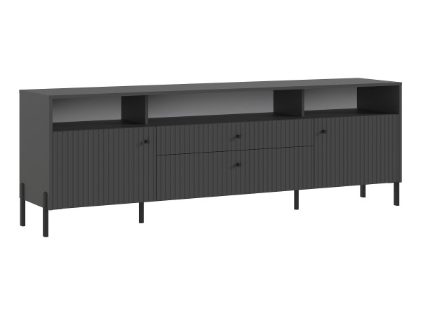 Оливия Тумба ТВ металл Графит Софт NEW, Графит