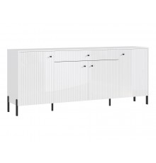 Оливия Комод металл Белый Глянец, Белый