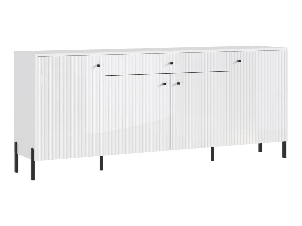 Оливия Комод металл Белый Глянец, Белый