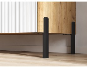 Оливия Комод металл Браш Вайт, Дуб Крафт