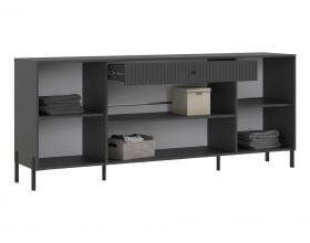 Оливия Комод металл Графит Софт NEW, Графит