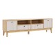 Оливия Тумба ТВ 2 двери 2 ящика Кашемир, Дуб Крафт