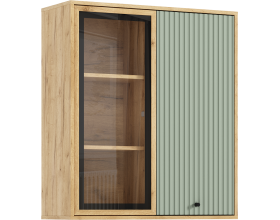 Оливия Шкаф навесной рамка AGT Олива софт, Дуб Крафт