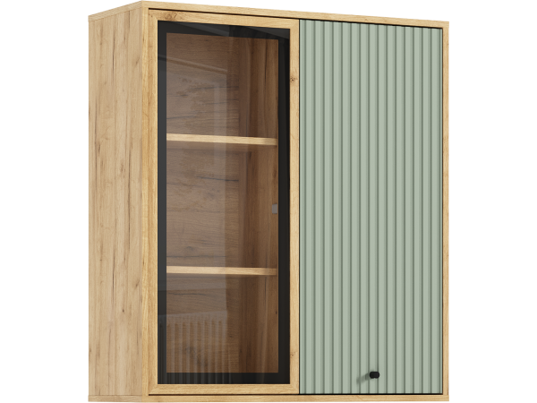 Оливия Шкаф навесной рамка AGT Олива софт, Дуб Крафт