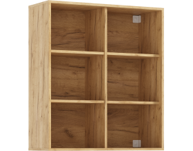 Оливия Шкаф навесной рамка AGT Браш Вайт, Дуб Крафт