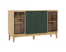 Оливия Комод рамка AGT Браш Мени Грин, Дуб Крафт