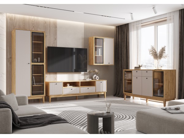 Оливия Комод рамка AGT Кашемир, Дуб Крафт