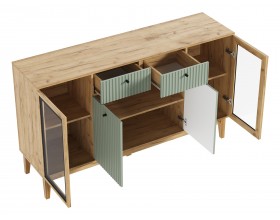 Оливия Комод рамка AGT Олива софт, Дуб Крафт