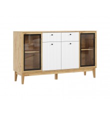 Оливия Комод рамка AGT Браш Вайт, Дуб Крафт