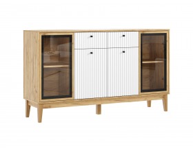 Оливия Комод рамка AGT Браш Вайт, Дуб Крафт