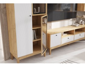 Оливия Комод рамка AGT Браш Вайт, Дуб Крафт