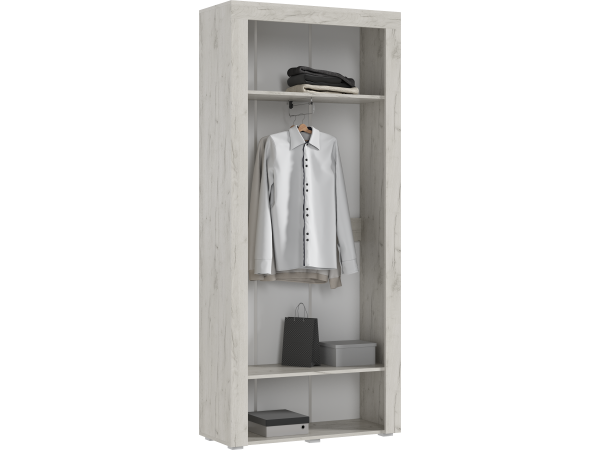 Ангара Гостиная Графит, Дуб Крафт Белый