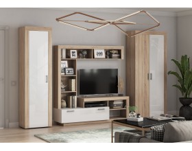 Ангара Гостиная Белый Глянец, Сонома