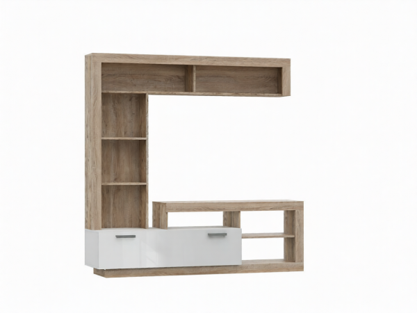 Ангара Гостиная Белый Глянец, Сонома