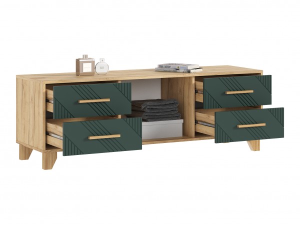 Ирис Тумба ТВ 1500 Браш Мени Грин, Дуб Крафт