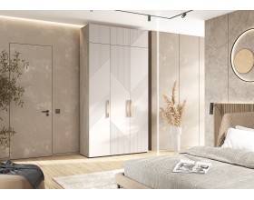 Ирис Антресоль к шкафу 1350 Кашемир, Дуб Крафт серый