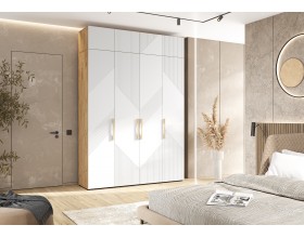 Ирис Антресоль к шкафу 1800 Браш Вайт, Дуб Крафт