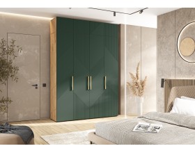 Ирис Антресоль к шкафу 1800 Браш Мени Грин, Дуб Крафт