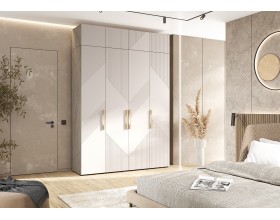 Ирис Антресоль к шкафу 1800 Кашемир, Дуб Крафт серый