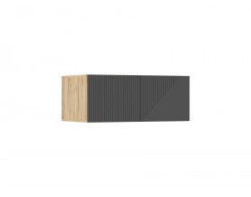 Ирис Антресоль к шкафу 900 Браш Графит, Дуб Крафт