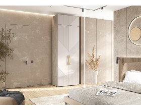 Ирис Антресоль к шкафу 900 Кашемир, Дуб Крафт серый