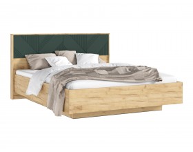 Ирис Кровать парящая 1,6м Браш Мени Грин/Дуб Крафт, Дуб Крафт