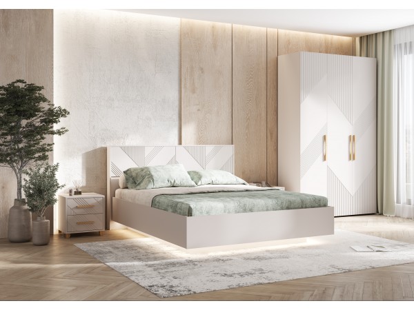 Ирис Кровать парящая 1,6м Кашемир, Кашемир