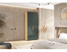 Ирис Шкаф 2-створчатый 900 Браш Мени Грин, Дуб Крафт