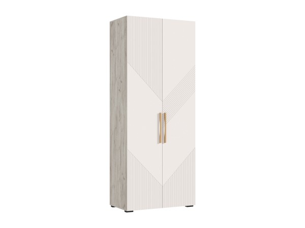 Ирис Шкаф 2-створчатый 900 Кашемир, Дуб Крафт серый