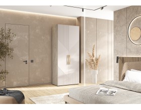 Ирис Шкаф 2-створчатый 900 Кашемир, Дуб Крафт серый