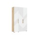 Ирис Шкаф 3-створчатый 1350 Браш Вайт, Дуб Крафт