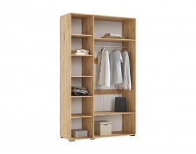 Ирис Шкаф 3-створчатый 1350 Браш Вайт, Дуб Крафт