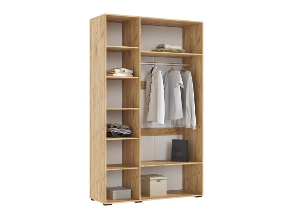 Ирис Шкаф 3-створчатый 1350 Браш Графит, Дуб Крафт