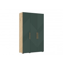 Ирис Шкаф 3-створчатый 1350 Браш Мени Грин, Дуб Крафт