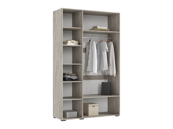 Ирис Шкаф 3-створчатый 1350 Кашемир, Дуб Крафт серый