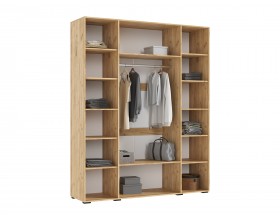 Ирис Шкаф 4-створчатый 1800 Браш Вайт, Дуб Крафт